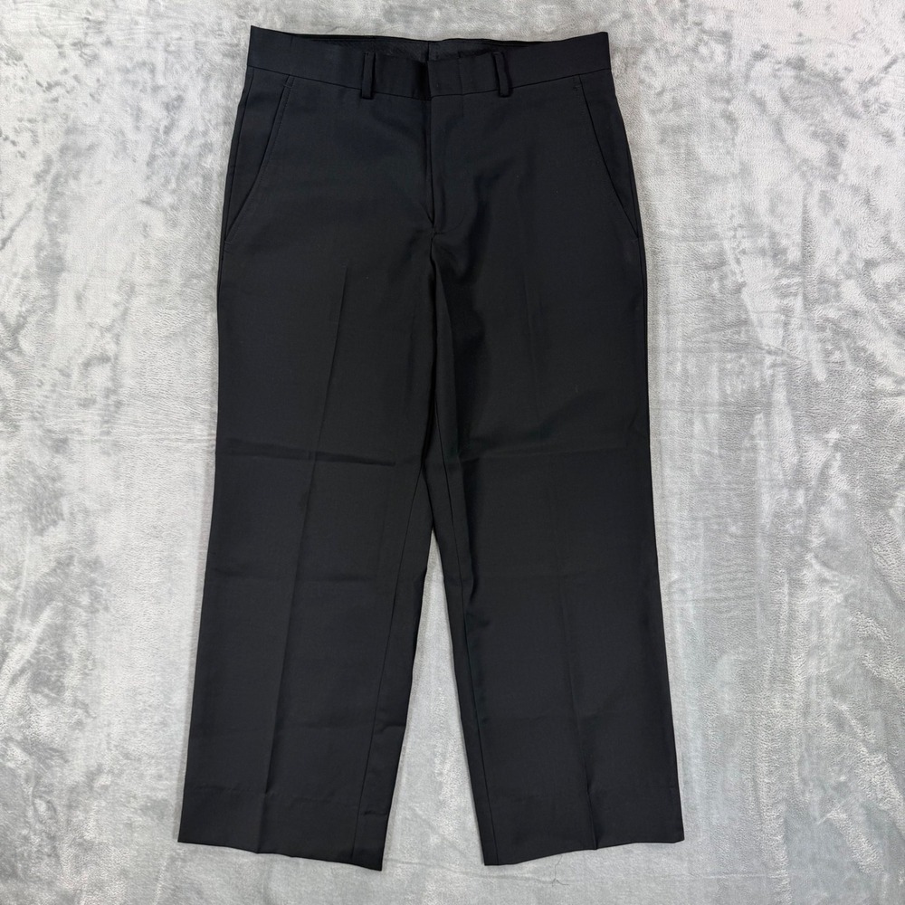 Billy London Dress Pants Men's Size 30x27 Black Formal Pants‎ *Hemmed*
